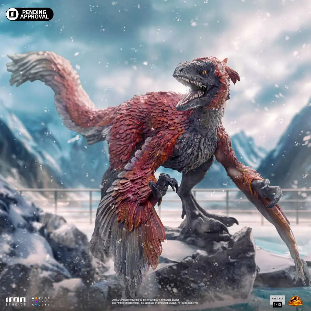 Statue jurassic world dominion pyroraptor 1/10